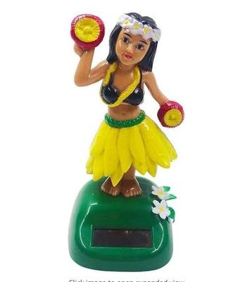 Rosojodg Solar Power Hula Girl Dancing Figure Decoration Swing Hawaiian Girl Doll Solar Dance
