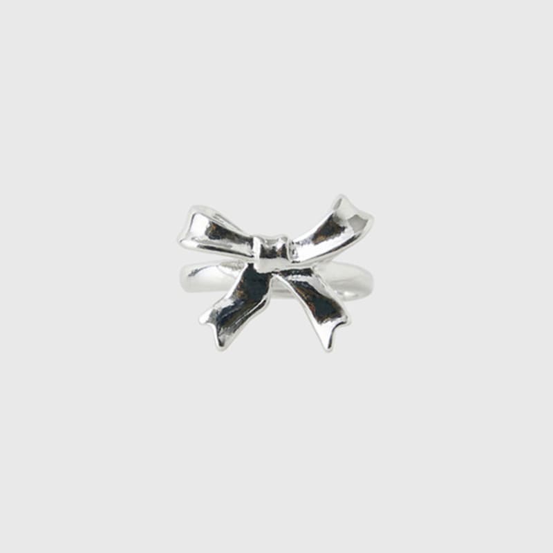 ADAUL Dewey ribbon mini earcuff - silver