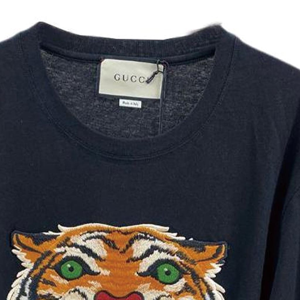 GUCCI T Shirts Men's Black Crew Neck Moderate Other 476330-X9I33-1082