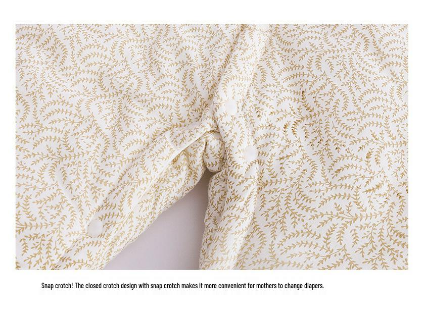 Thick, Quilted Cotton Baby Onesie for Autumn & Winter