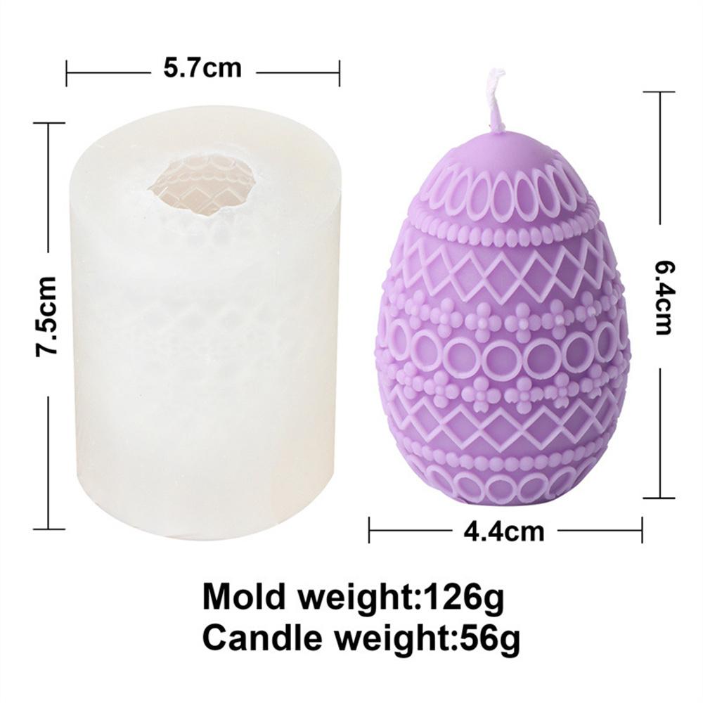 Easter Egg Flower Ball Candle Silicone Mold Handmade Chocolate Decoration Gypsum Aromatherapy Soap Resin Candle Silicone Mould