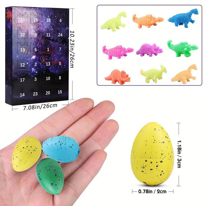 Halloween Advent Calendar | Toy Dinosaur Eggs Advent Calendar | 24 Days Halloween Countdown Calendars for Halloween Christmas