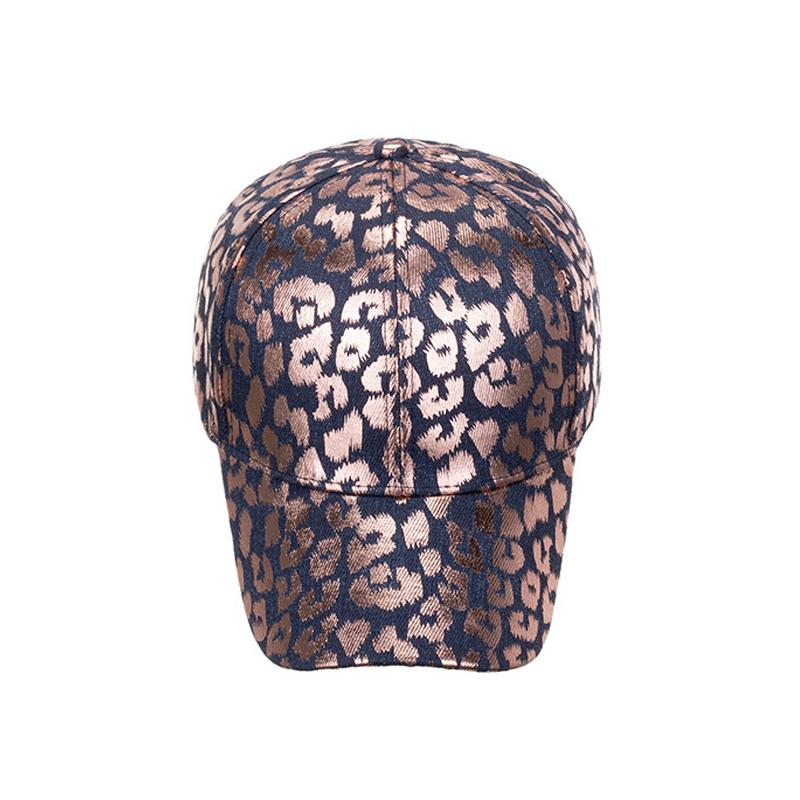 Women's Leopard Print Baseball Cap Spring Summer Color Letter Sun Hat Ponytail Panama Cap Visor Hats Snapback Hat