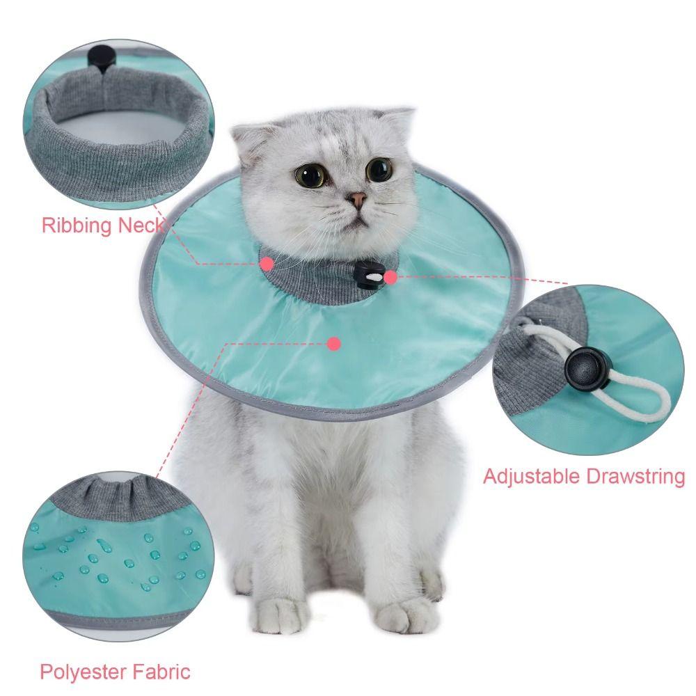 Anti-Slip Pet Cone Collar Protective Pet Recovery Cone Cat Anti-licking Circle  for Wound Heal