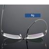 Customize Coating Frameless Myopia Glasses Anti Blue Light Prescription Computer Eyeglasses 0 -0.5 -1 -1.5 -2 -2.5 -3 -4 -5 -6