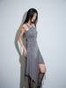 Nogtabeu Cutout Slip Dress Grey