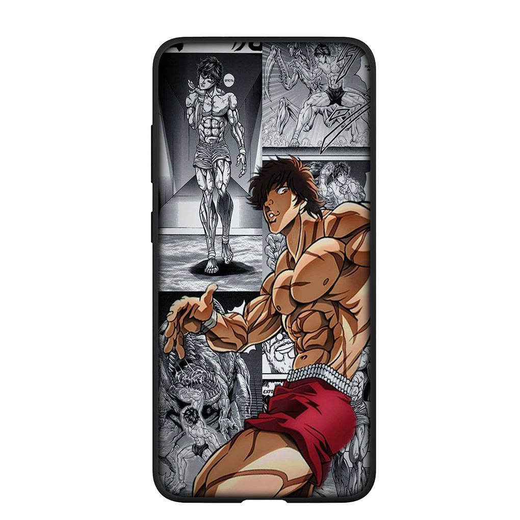 Pouzdro na telefon Samsung Galaxy S25 S24 S23 iPhone 16 15 Xiaomi Redmi Note 14 13 12 16E X 11 Pro Max OPPO Moto G54 13C 14C Huawei Anime Hanma Baki Cover