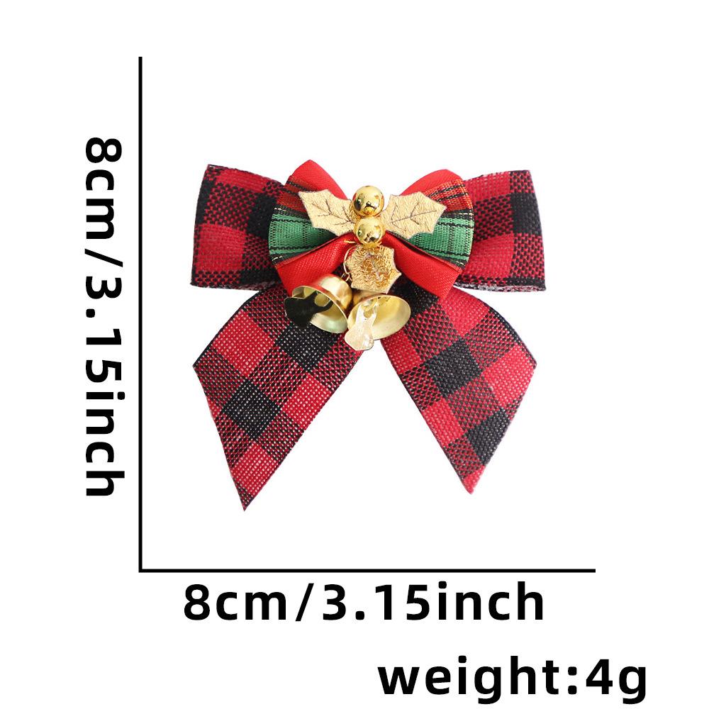 Mini Christmas Bow with Bells - Tree Ornament & Gift Box Decoration