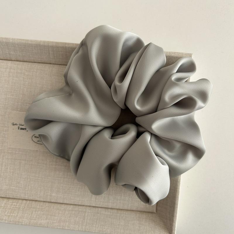 

корея Однотонные большие шелковые резинки для волос для женщин эластичные шелковые резинки для волос для девочек большие резинки для волос черная веревка для волос аксессуары