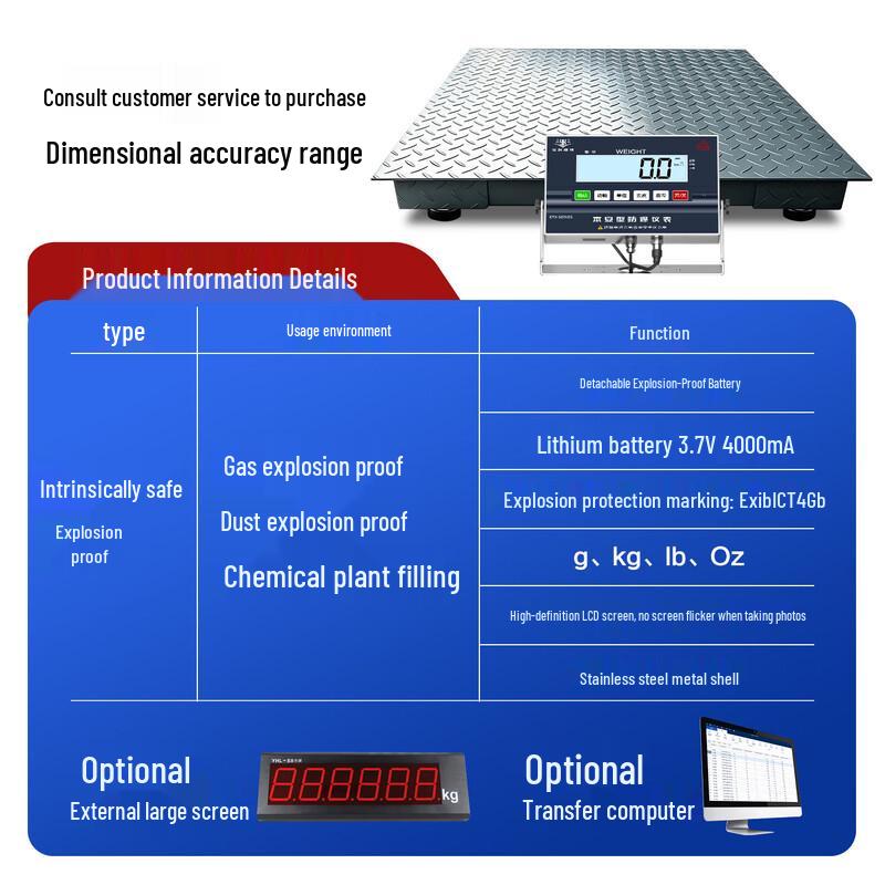 Youkevit Explosion-Proof Industrial Platform Scale (CN version)
