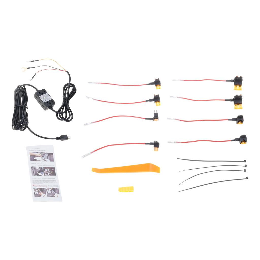 Comprehensive Dashcam Hardwire Kit USB C Power Port Support Parking Monitoring and Overloads/Overcurrent Protections