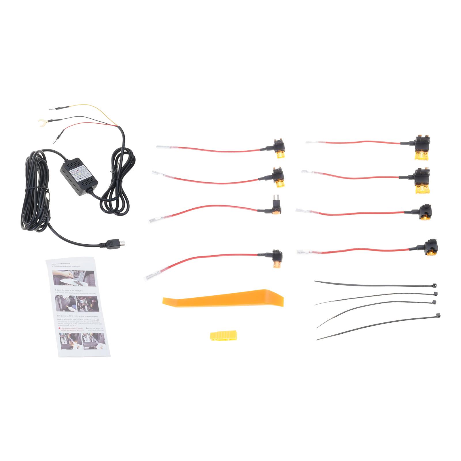 

Comprehensive Dashcam Hardwire Kit USB C Power Port Support Parking Monitoring and Overloads/Overcurrent Protections