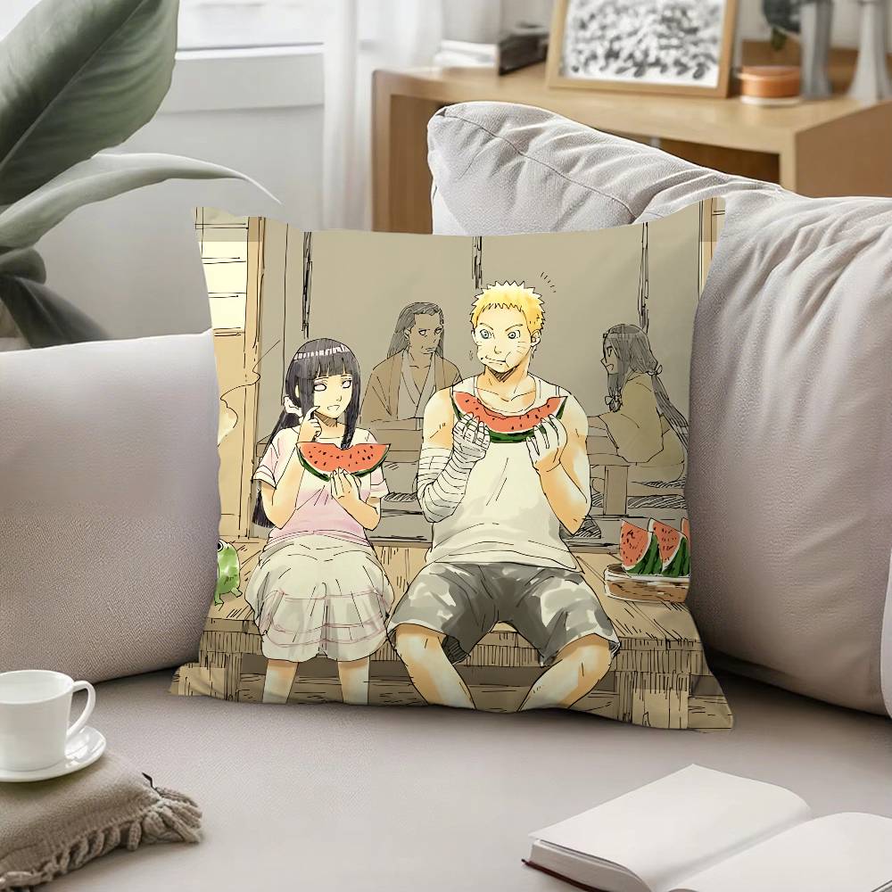 Naruto Pillow Case Sofa And Living Room Decorative Cushion Covers Dustproof And Miteproof Invisible Zipper