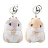 [Lukeyarm] Pairing Keychain | Cute Couple Hamster Keychain Handbag Plush Mobile Phone Pendant New Year Valentine's Day Gift Gift Light (Yellow +