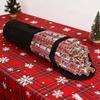 40X9Inch Wrapping Paper Storage Bag Organize 24 Rolls With Clear PVC For Wrap And Ribbon For Christmas Gifts Wrap Organizer