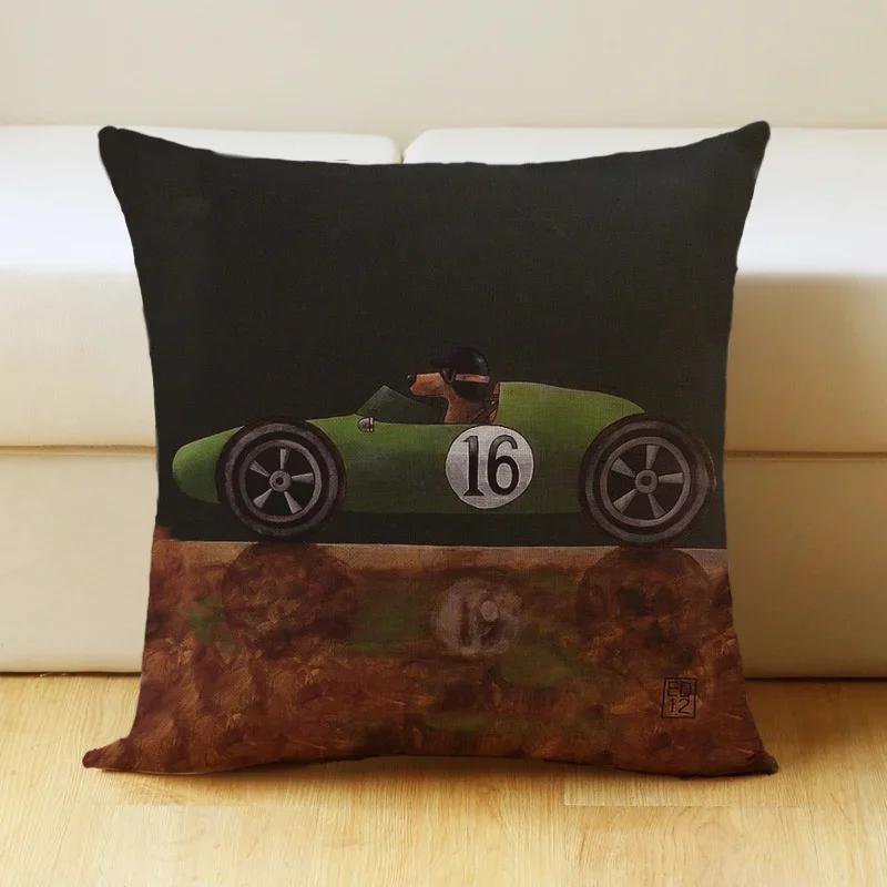 Cartoon Dog Pet Animal Print Sofa Cushion Cover Pillowcase Home Decor Party Car Bedding