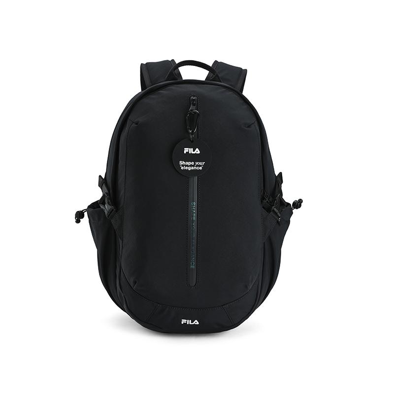FILA Fashion Casual Commuter Classic Fabric Mini Backpack Women backpack Deep-Black A13W521163FBK Pitch Black,XS