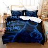 Cool Lovely Cartoon Monster Cookie Pattern Bedding Set 1 Duvet Cover + 2 Pillowcases HD Digital Print Bed Linen