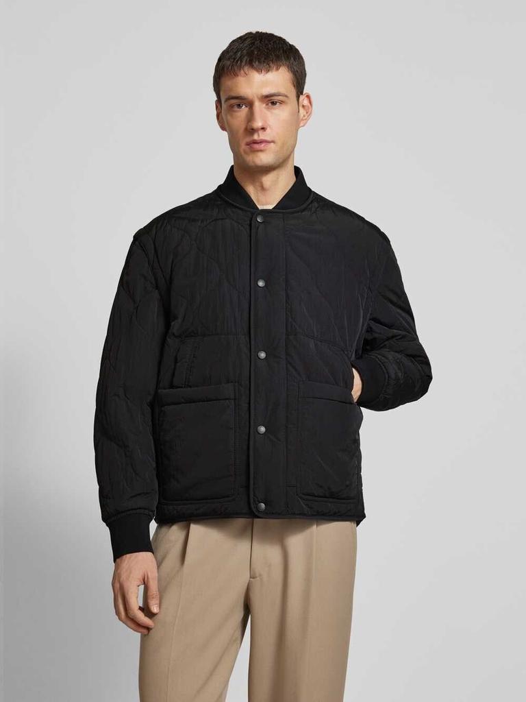 Зимняя куртка Boss Orange Jacke 'Omore' Stehkragen schwarz