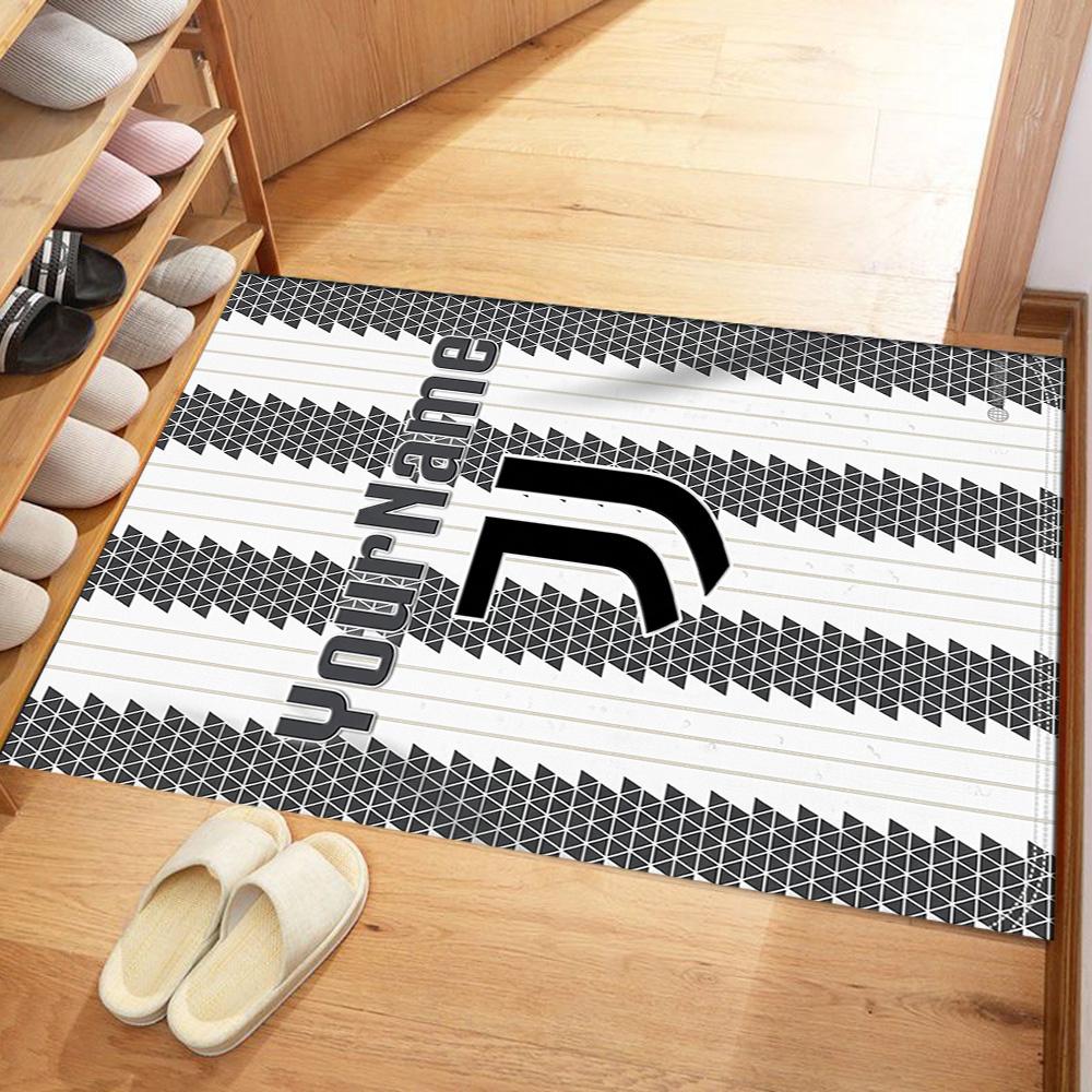 Juventus Personalized Name Area Rug Design for Balcony Foyer Decorate room Dormitory Antislip Carpet Office home decor
