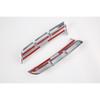 ABS Chrome Front Fog Light Lamp Eyebrow Cover Trim For  Hyundai Tucson 2pcs