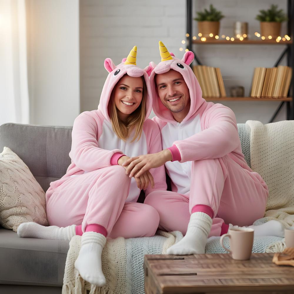 Pink Unicorn Kigurumi Onesie Costume XL: 175-185Cm