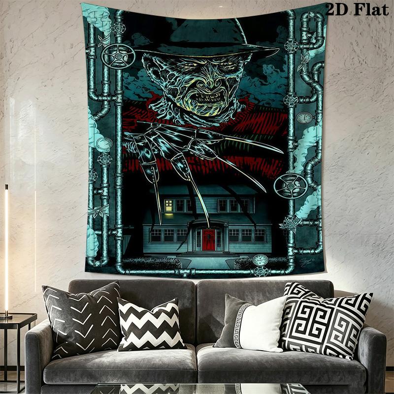 Horror Movie Characters Tapestry Tapestry Background Cloth Fashion Print Homestay Soft Decoration Tapestry Background Wall Hanging Cloth