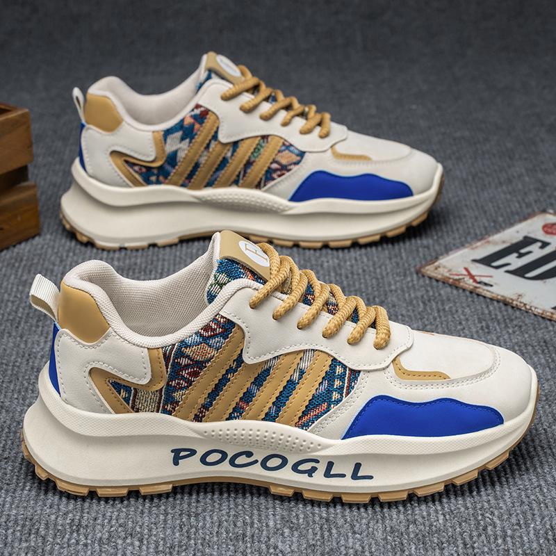 Men's Shoes New Spring Light White Shoes Board Shoes Trendy Versatile Fashionable and Breathable Teenager Niche Trendy Shoes
