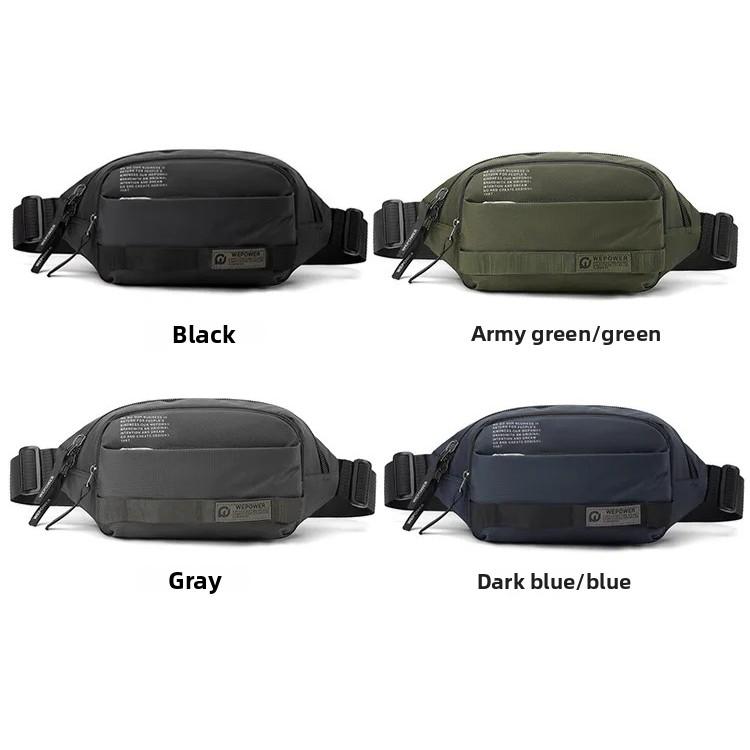 Versatile Large Capacity Men's Chest Bag Fashion Casual Phone Crossbody Sling Bag Cycling Waist Pack for Outdoor Daily