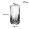 Drinkware Wine Glasses Aesthetic Cups Diamond Sculpture Tumblers Juice Glass Transparent Coffee and Tea Tableware Elegant Glass