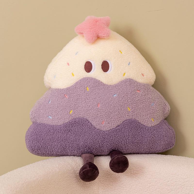 

Оригинальная плюшевая кукла-подушка в виде дерева с кремовым тортом, милая кукла для девочек, рождественский подарок 45*50cm