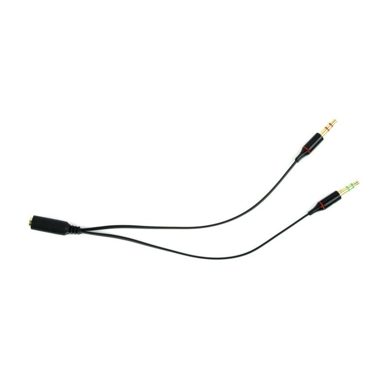 3.5mm Earphone Adapter Headphone Splitter Audio Female To 2 Male Jack 3.5 Mic Y Splitter Headset