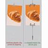 5Pcs Alligator Clasp Sign Holder Display Stand Vertical Price Display Sign Clip  Shelf Label Card