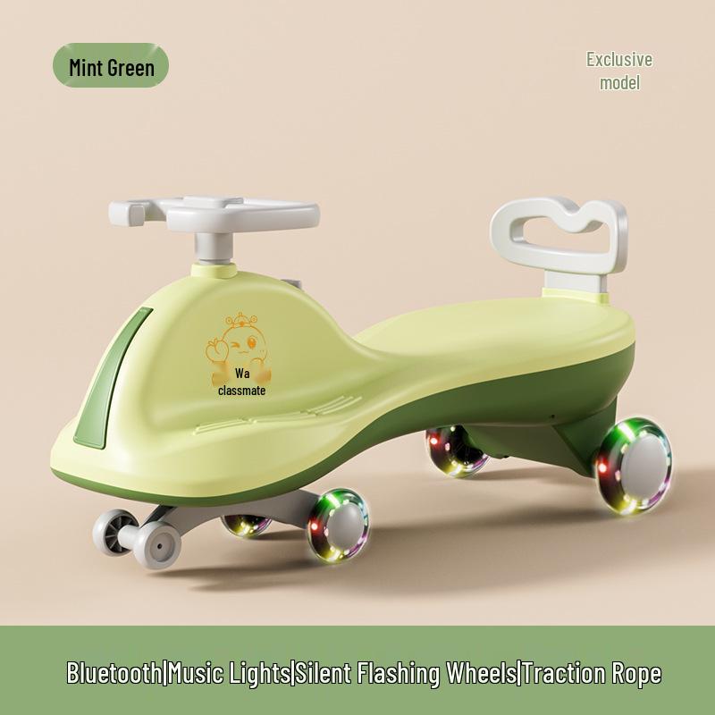 Children's Anti-Rollover Twist Car Scooter, Ages 1-18