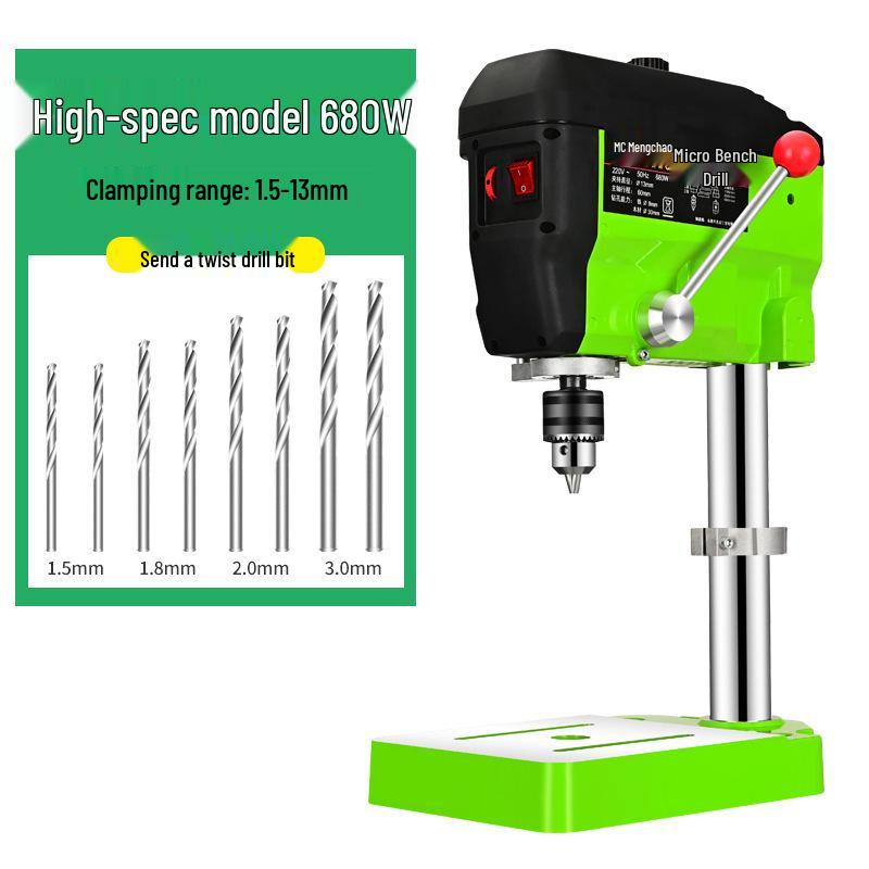 Mini 220V Variable Speed Micro Bench Drill for Industrial and Household Use – Ideal for Bead Making