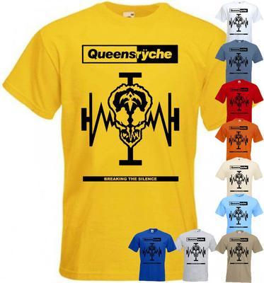 Queensrÿche Breaking The Silence T Shirt Red Yellow Heavy Metal S-5XL