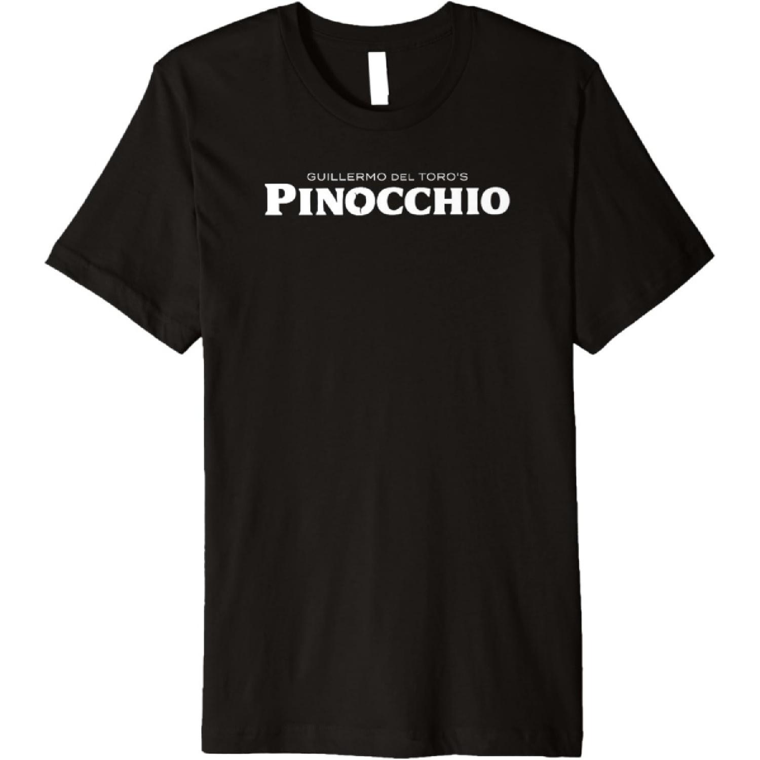 Pinocchio Guillermo Del Toro s White Logo Premium T-Shirt(3) S