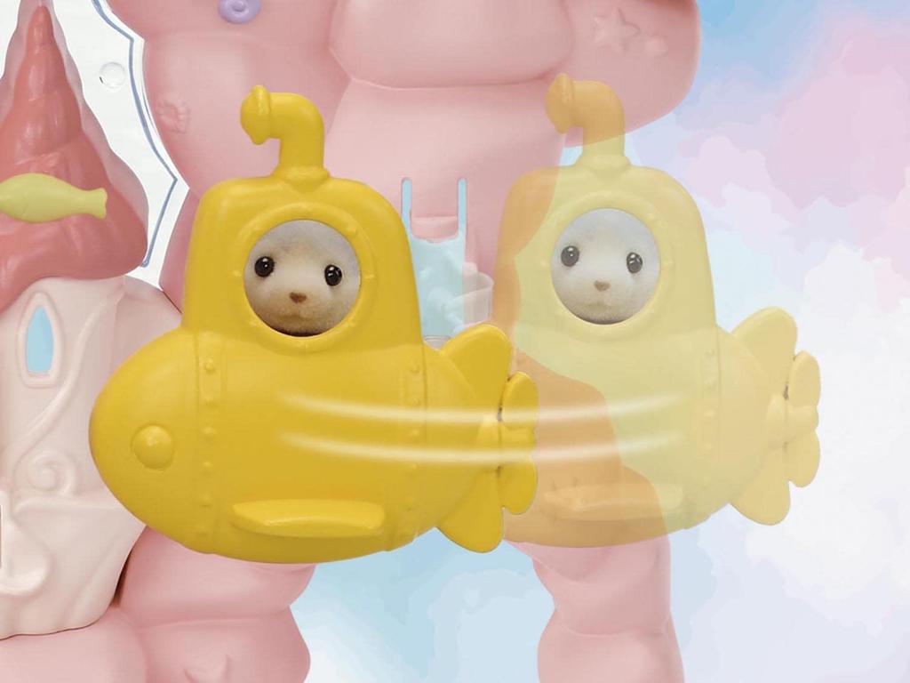 Sylvanian Families Amusement Park "Dream-Colored Mermaid Castle" Co-72 ST Mark Certified Toy Dollhouse for Ages 3 and Up, Sylvanian Families, Epoch