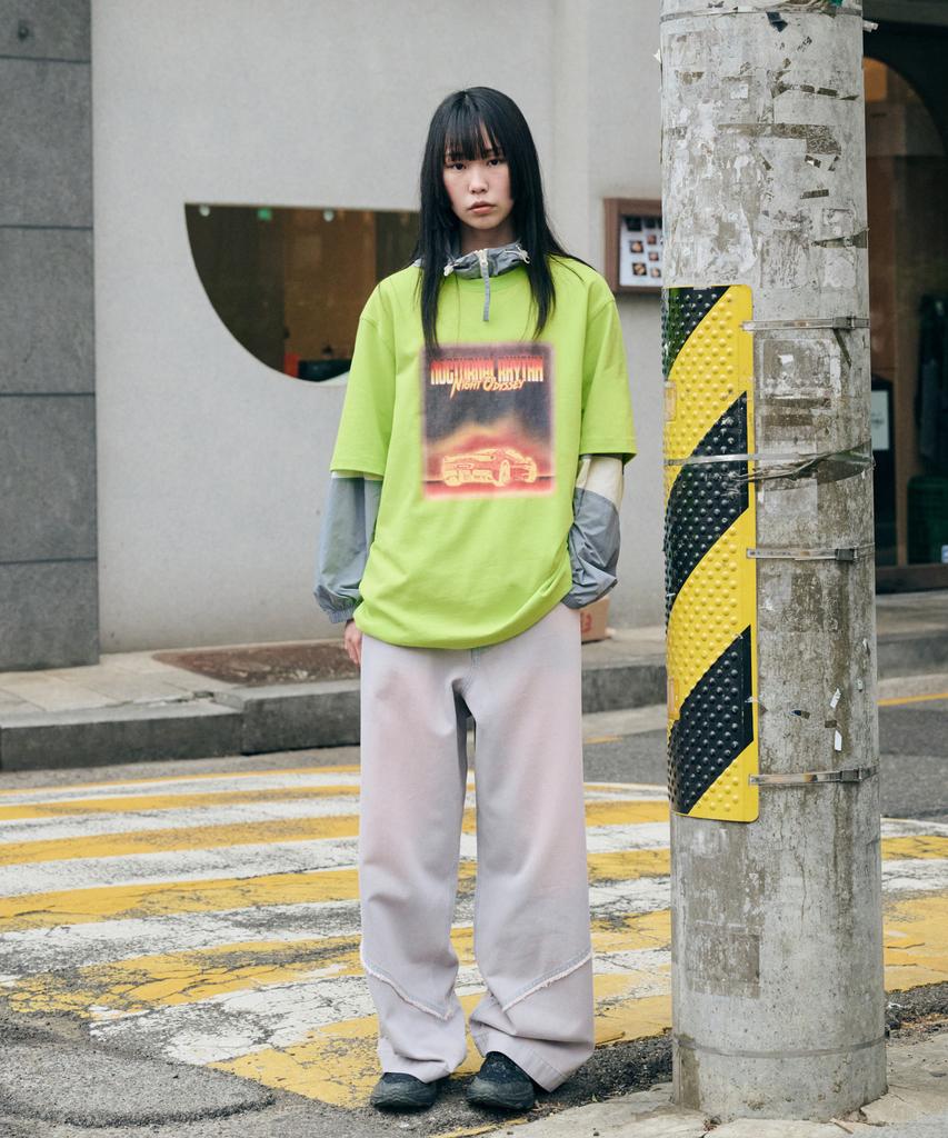 Nontaib Night Odyssey Heavyweight T-Shirts (Neon Green)