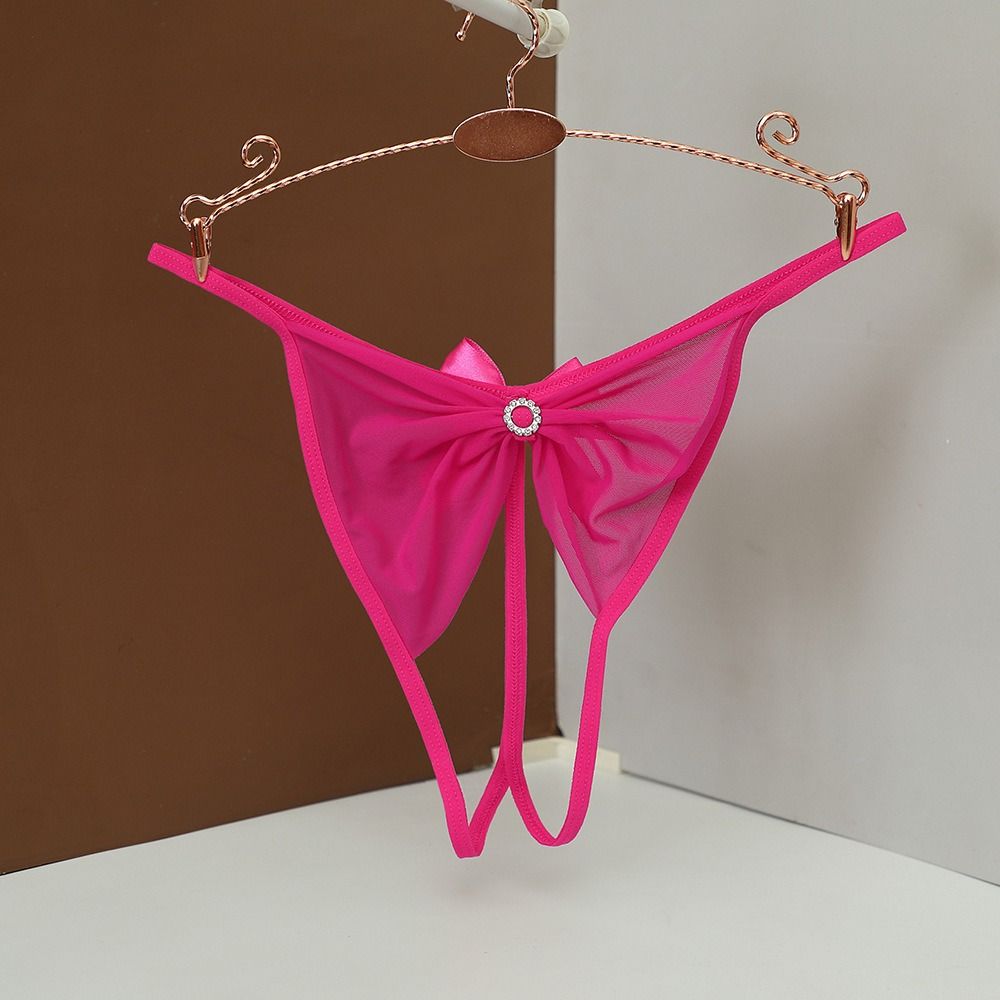 Open Crotch Thongs Mesh Womens Briefs Hollow Sexy Thongs for Women Naughty Sex  For Women