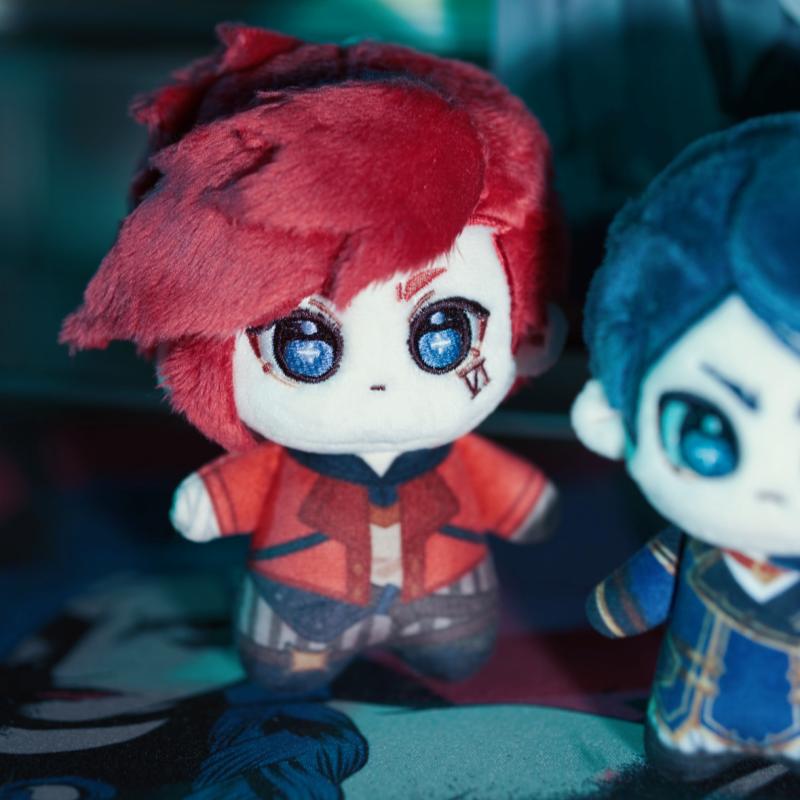 League Of Legends Arcane Vi And Caitlyn 10cm Cotton Plush Doll Pendant Anime Figure Stuffed Toy Gift For Kids Decor