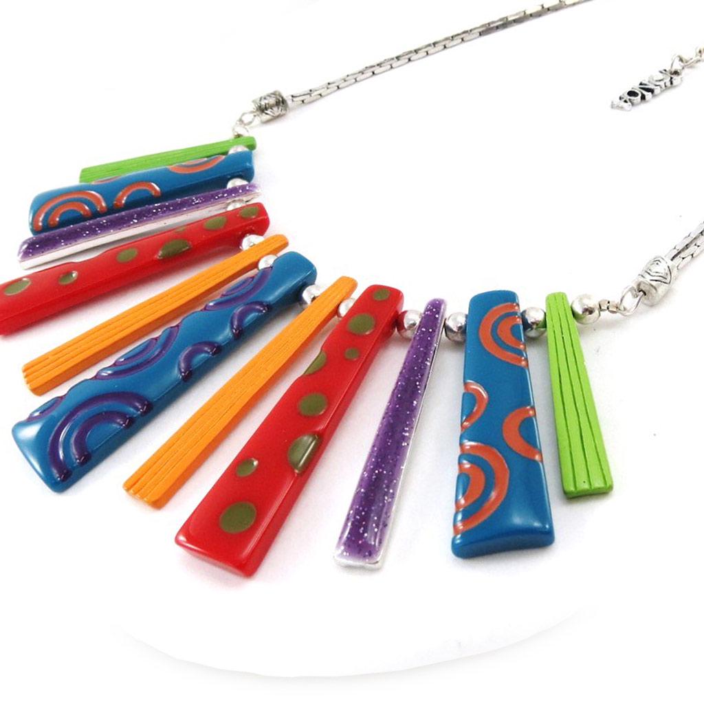 NOA [J2177] - Tutti Frutti 'Coloring' Designer Necklace