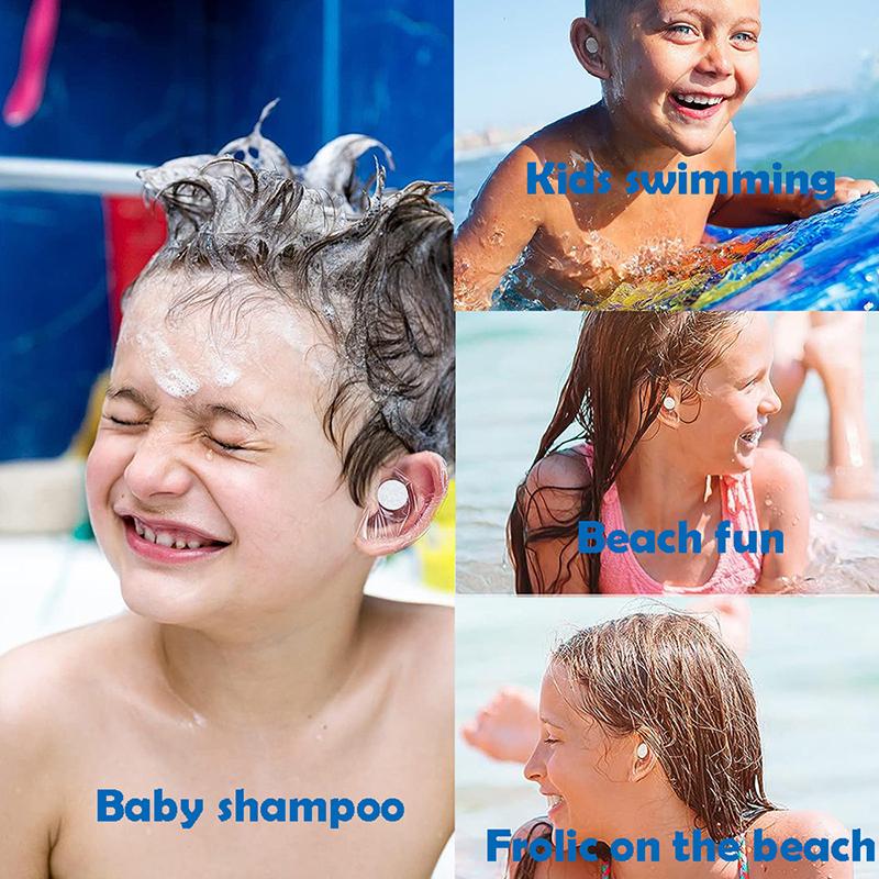 20Pcs Disposable Waterproof Baby Swimming Shower Ear Care Cover Ear Protection Stickers Earmuffs For Children