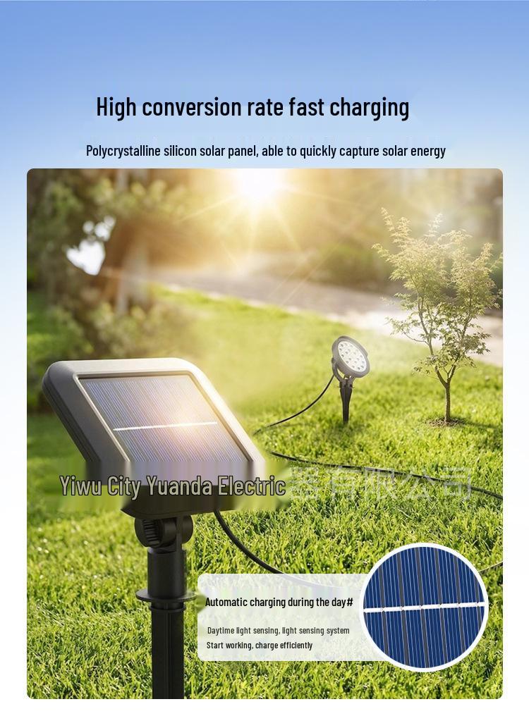 Waterproof Solar Spotlight for Outdoor Garden and Lawn