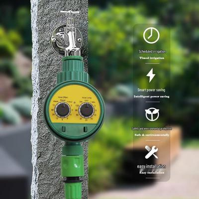 Smart Dual Dial Irrigation Timer - Automatic Home Watering Controller