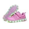 Freizeit-Sneaker Schuhe Frühling Jungen Laufschuhe Mädchen Blinkend Kinder LED-Lichter Atmungsaktiv Sport USB-Laden Gehen Schuhe