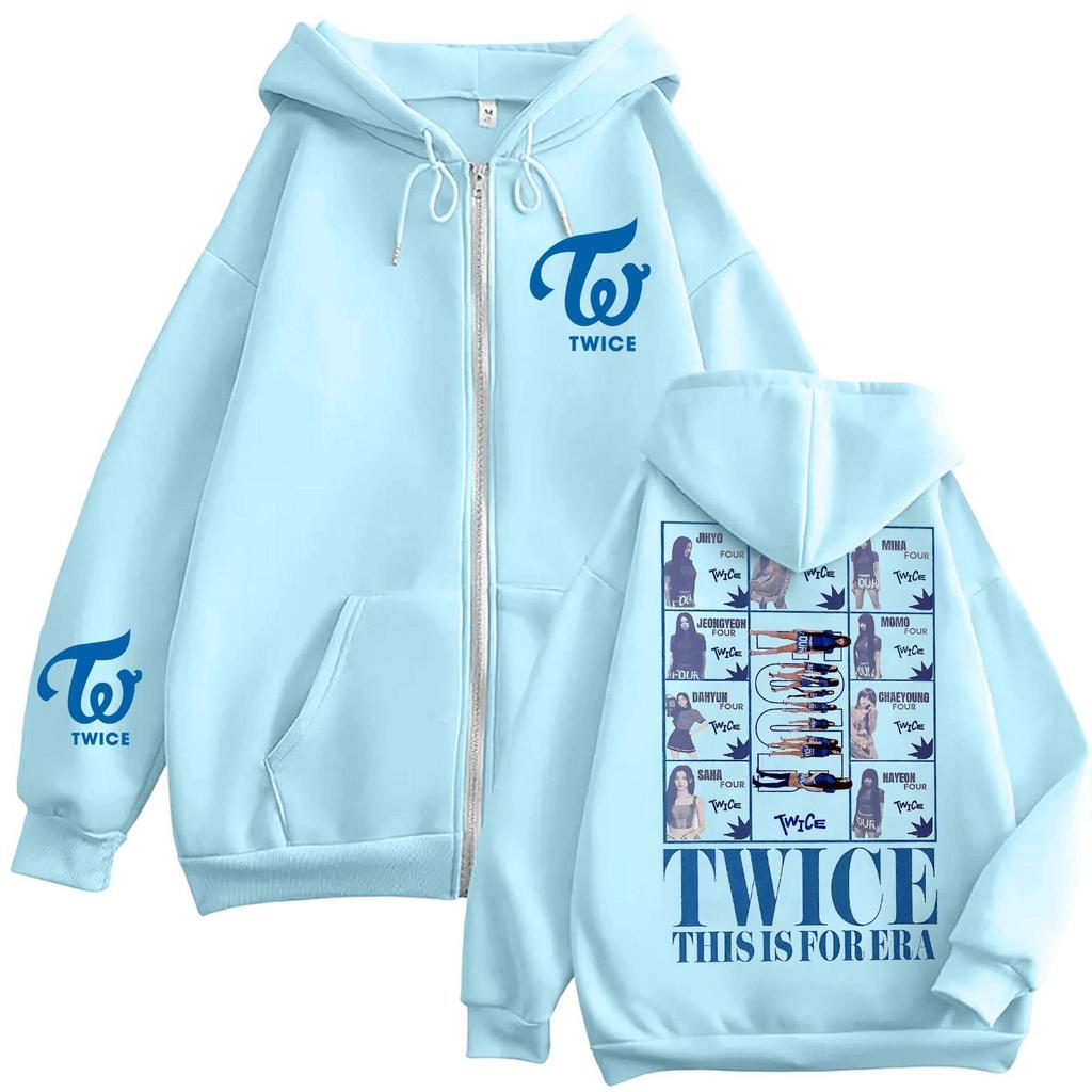 Damen Casual Mode Bedrucktes Langarm-Kapuzensweatshirt mit Reißverschluss