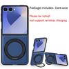 High Quality Slim Magnetic Rotating Ring Holder Leather Case For Samsung Galaxy Z Flip 7 6 5 4 3 Shockproof Camera Protect Cover