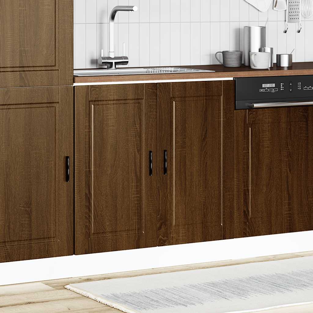 Vidaxl Sink Cabinet, Porto, Brown Oak, 80X46X81.5 Cm