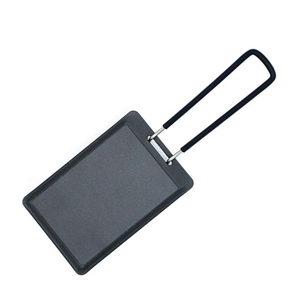 

Прямоугольная сковорода для кемпинга с антипригарным покрытием, сковорода-гриль, поднос для барбекю, мини-сковорода-гриль, пеший туризм чёрный